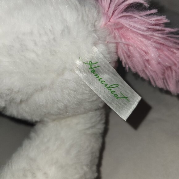 Homerbeat Kids White Polyester Fiber Unicorn Plush Stuffed Animal 15"H - Picture 5 of 7